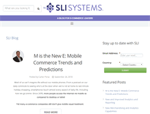 Tablet Screenshot of blog.sli-systems.com